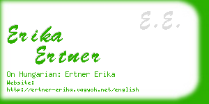 erika ertner business card